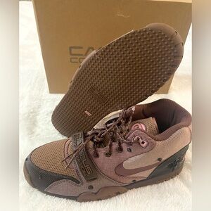Size 10 Nike Travis Scott x Air Trainer 1 SP Chocolate DR7515-200